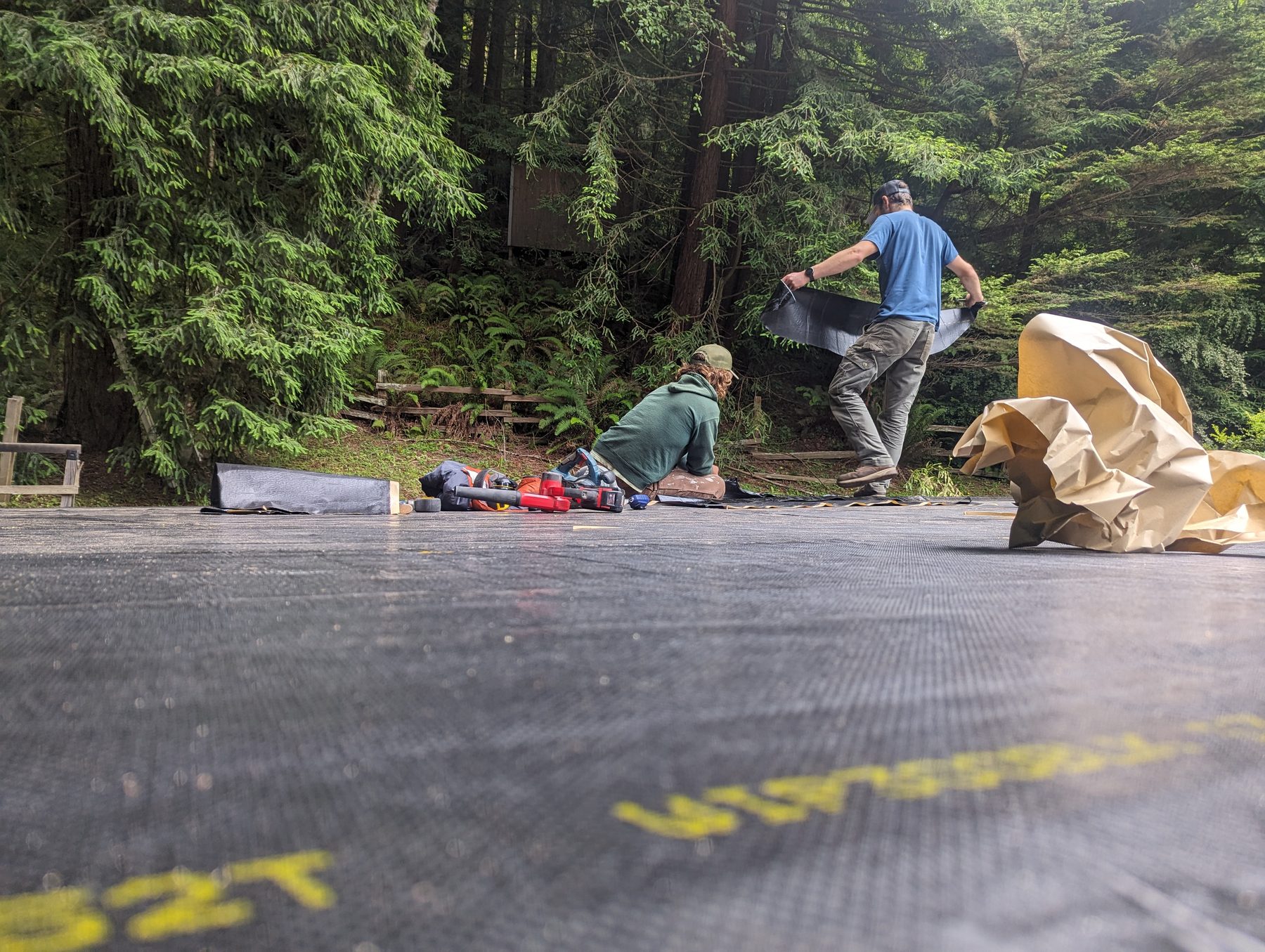 NorCal Exterior crew installing roof and weather membrane on a project, serving Loleta and the Eel River Delta