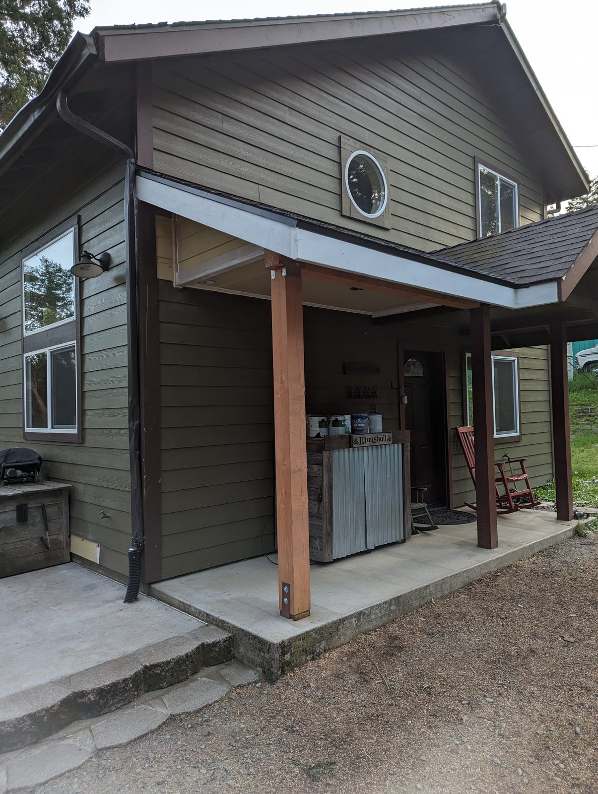 Restored craftsman home with new siding and covered porch by NorCal Exterior, serving Bayside east of Arcata